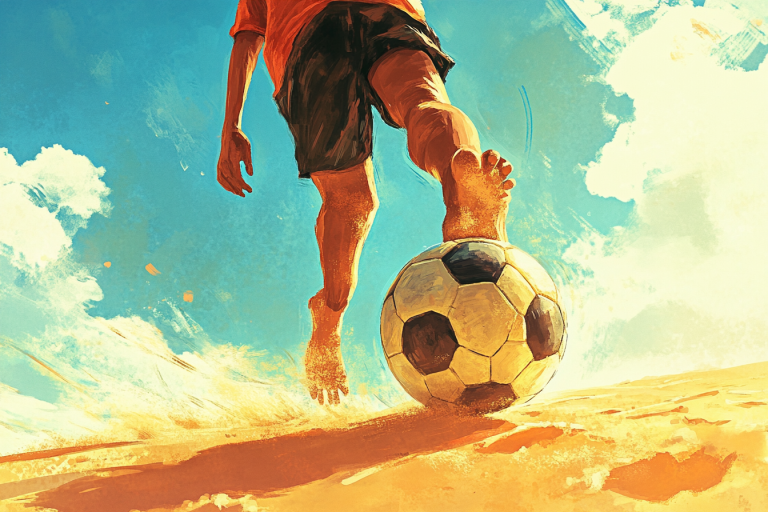 Barefoot soccer training